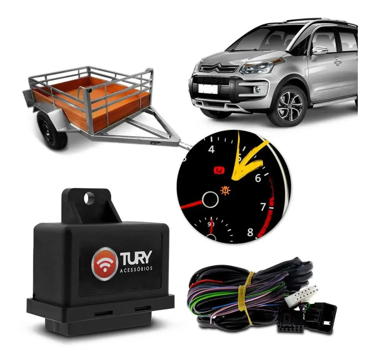 Módulo De Iluminação De Carretas Engate Tury Connect 1 Cg
