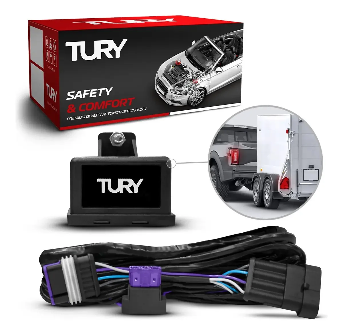 Módulo De Iluminação De Carretas Engate Tury Connect 1 Ck