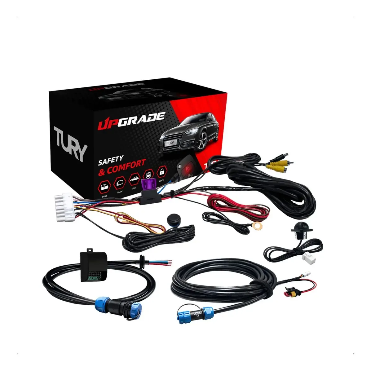Kit Câmera Ré Para Trailers Carretas Modulo Tury Trailerview