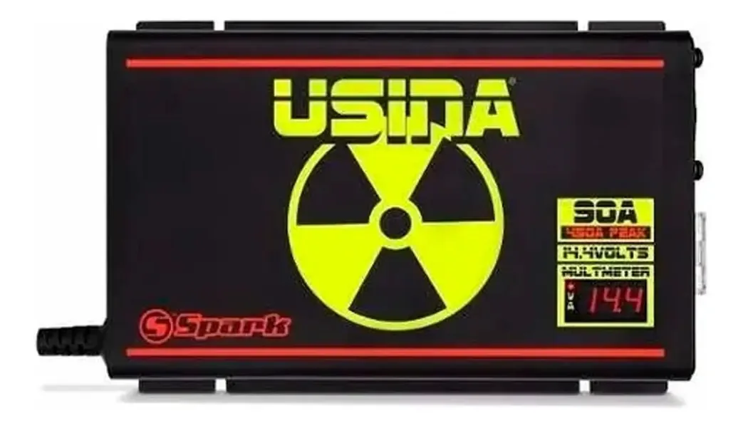 Fonte Carregador Som Automotivo 90a Spark Usina Voltimetro
