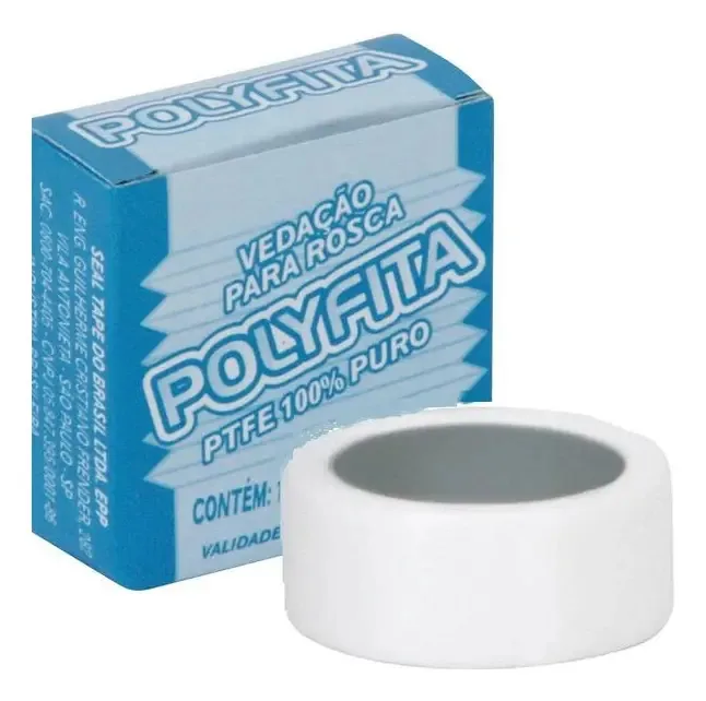 Kit 12 Fita Veda Rosca Branca 12mm X 5m Seal-tape - Polyfita
