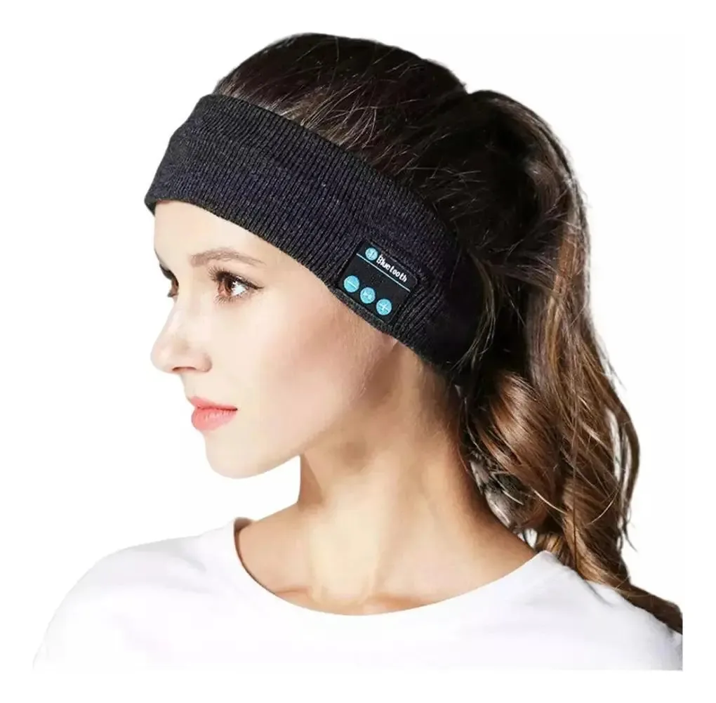 Fone Ouvido Bluetooth Faixa Cabeça Bandana Esportes Dormir