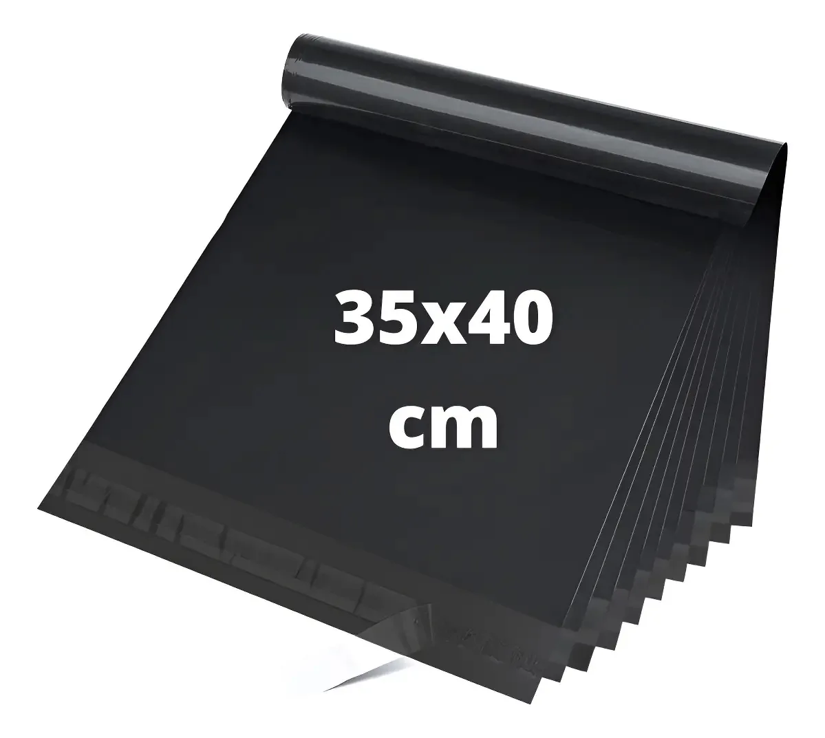 400 Envelopes De Segurança Cinza 35x40cm Efeito Blackout Cinza/preto