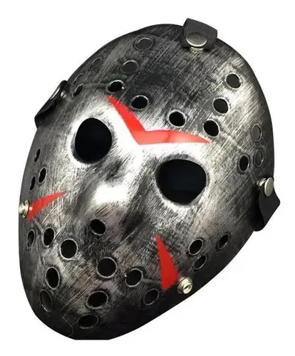 Máscara Jason Cinza Halloween
