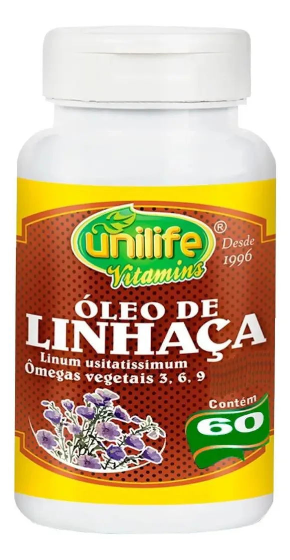 Óleo De Linhaça Marrom 60 Cápsulas 700mg