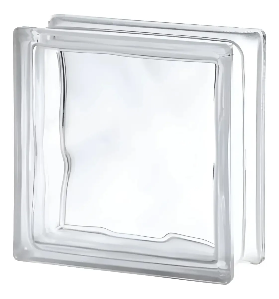 Bloco Vidro Transparente Quadrado Incolor 1 Unidade Tijolo