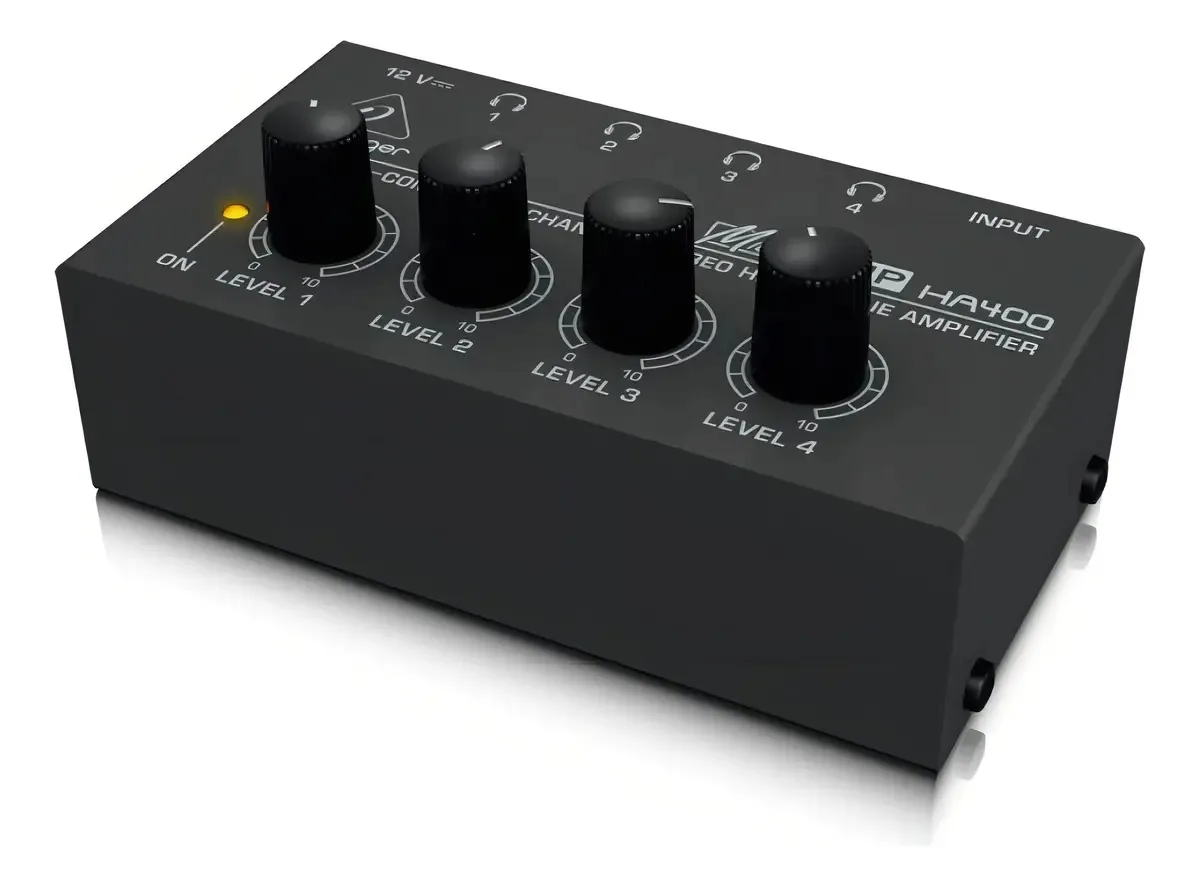 Amplificador De Fone Behringer Ha400 4 Canais Compact