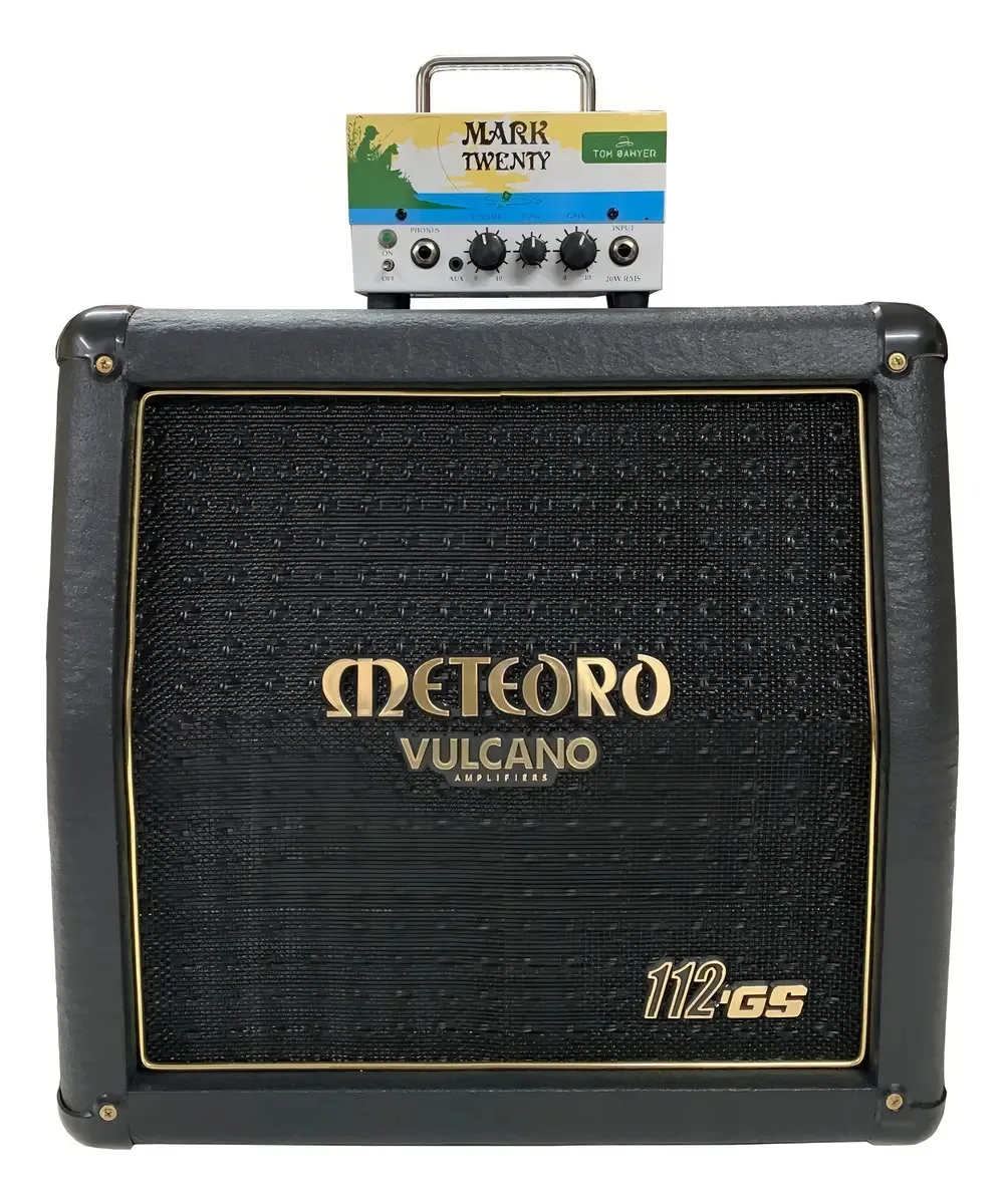Cabeçote Mark Twenty Pré Valvulado Caixa Meteoro Space 112gs Cor Branco/preto