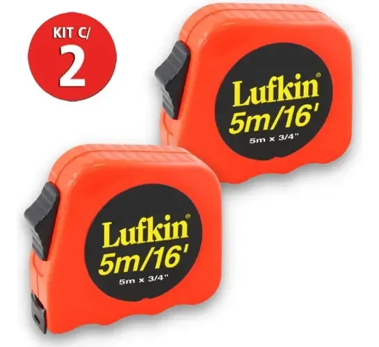 Kit 2 Trena 5 Metros Laranja Lufkin