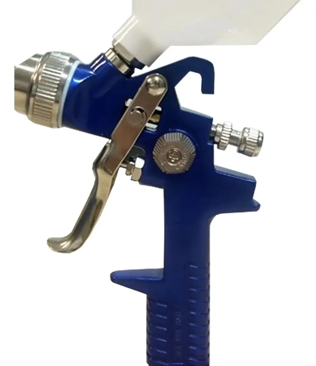 Pistola Pintura Gravidade Profissional Luva E Máscara
