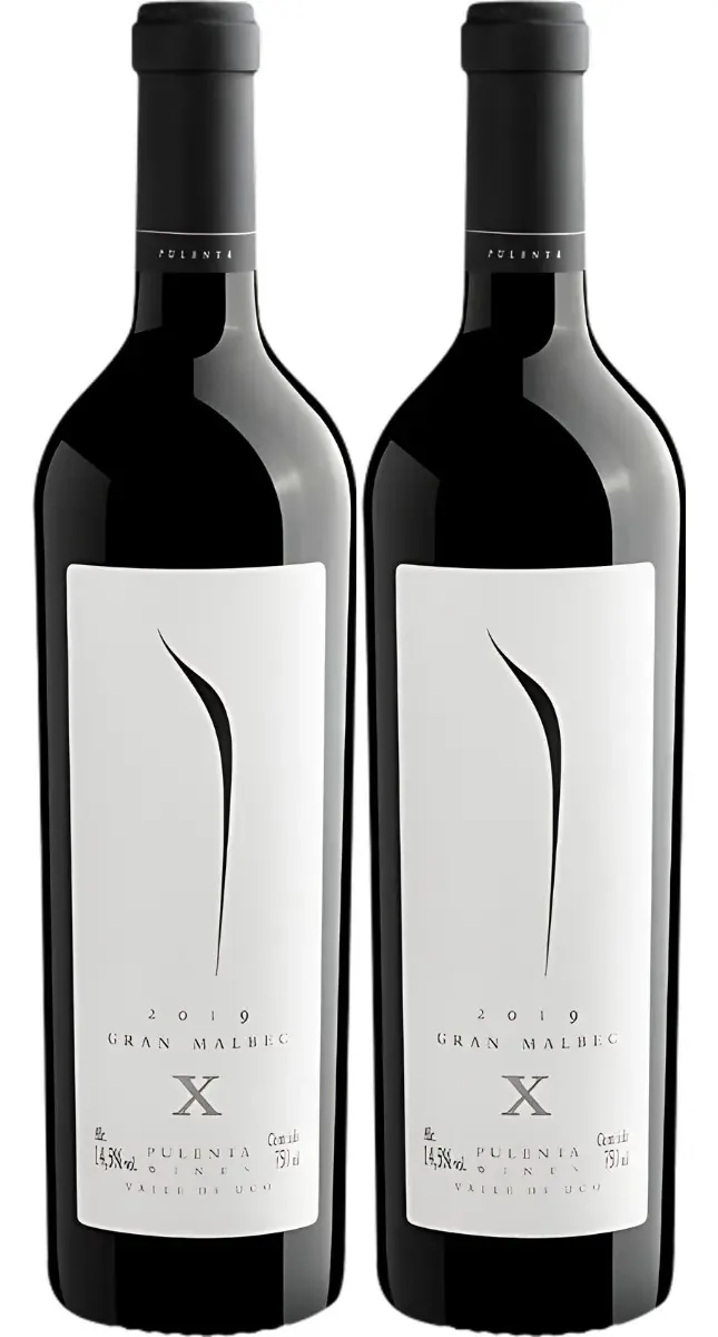 Kit 2 Vinhos Argentino Pulenta Estate Gran Malbec 750ml
