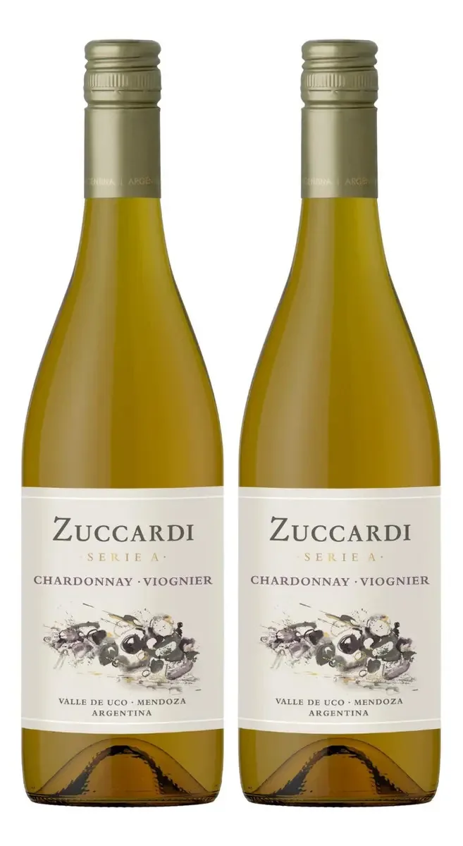 Kit 2 Vinhos Argentino Zuccardi Chardonnay/ Viognier 750ml
