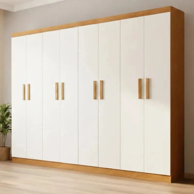 Guarda Roupas Casal Grande 8 Portas Sampa Amadeirado Marrom