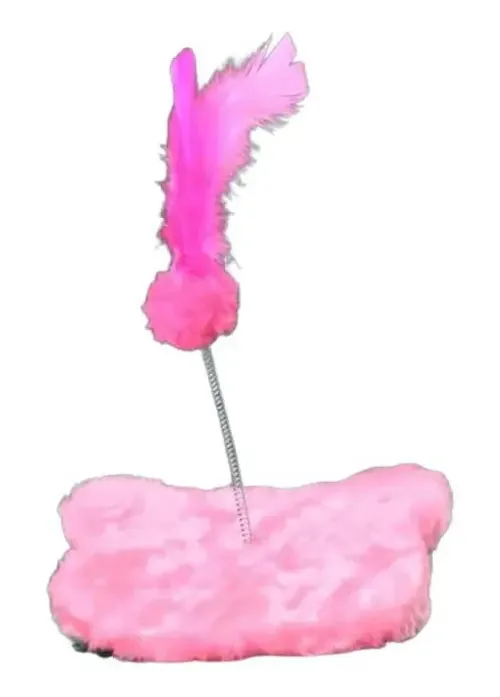 Brinquedo Para Gatos Com Mola Rosa Bebê