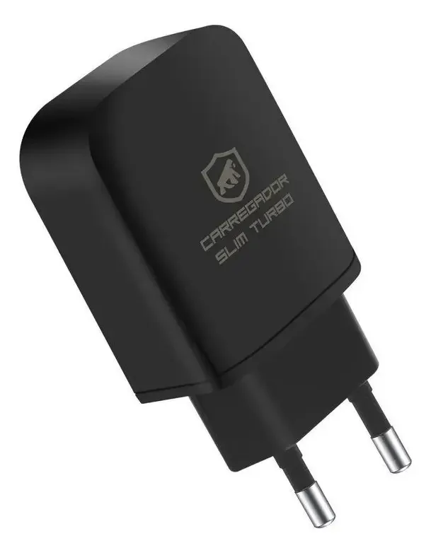 Carregador de Parede USB Turbo 18W Quick Charge 3.0 Preto GShield