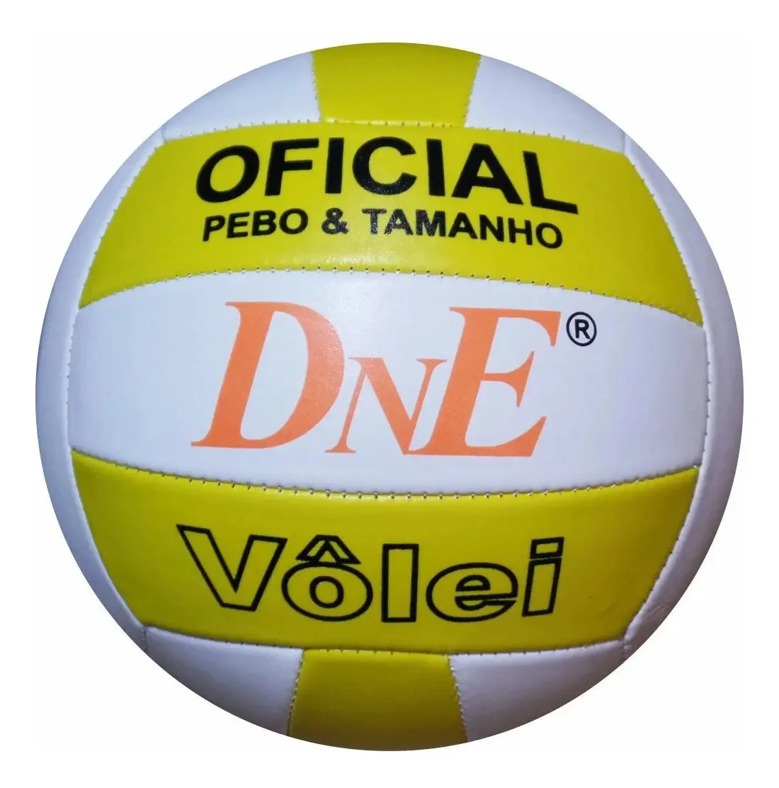 12 Bolas Vôlei De Praia Quadra Grama Areia Costura Amarelo