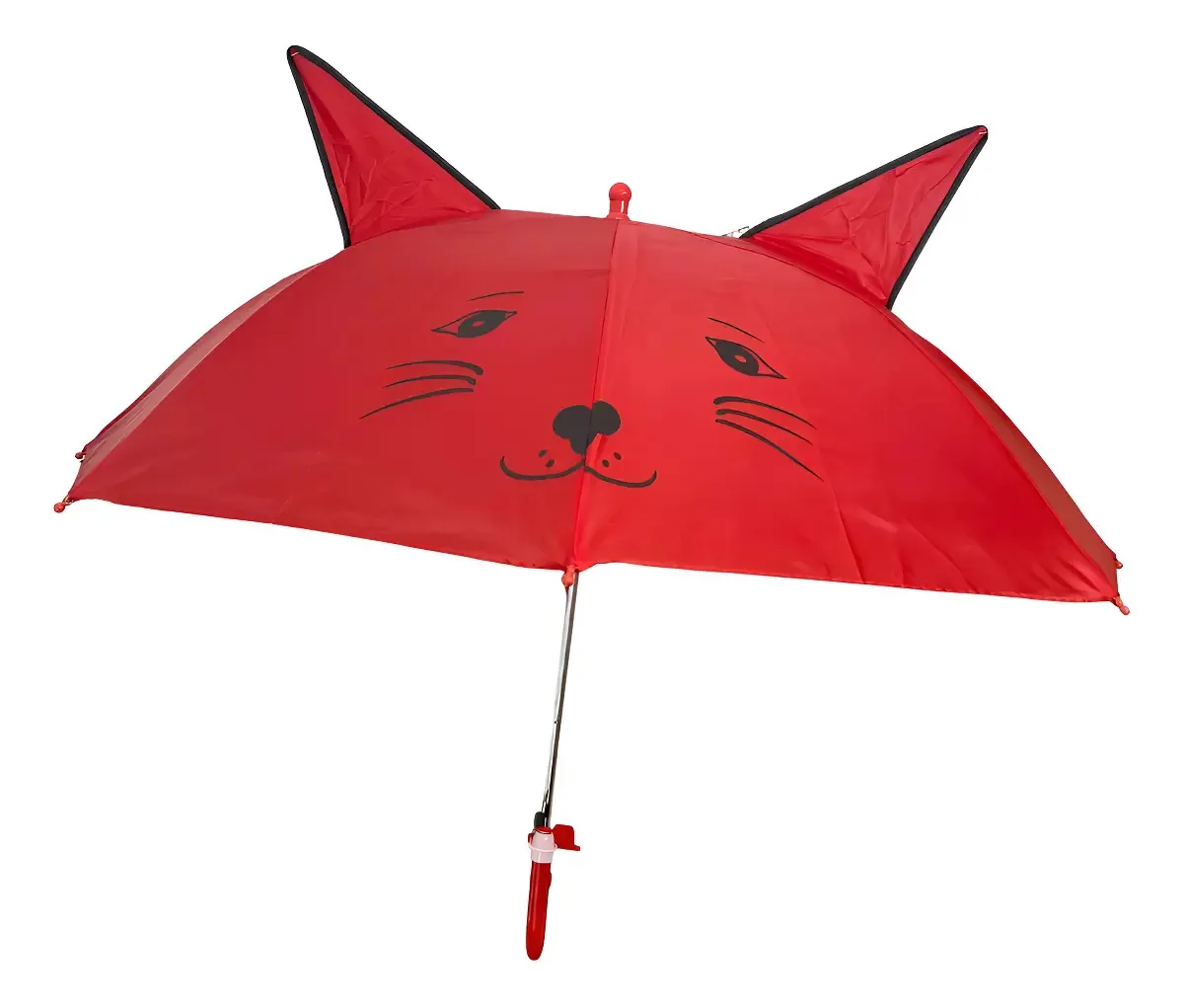 Guarda-chuva Infantil Com Orelhinha Vermelho