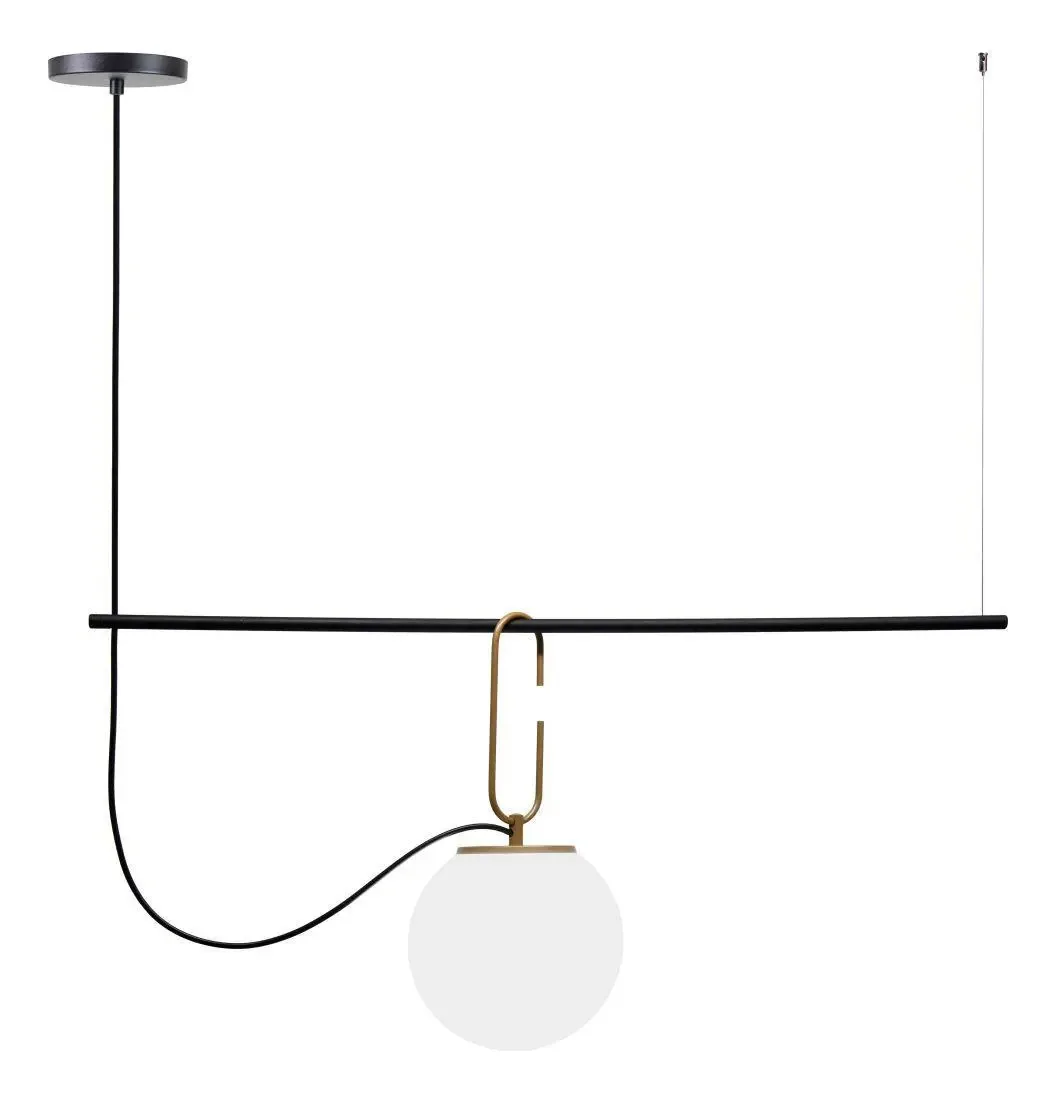 Pendente Luminalux La Bela 1 Globo Branco Decoração