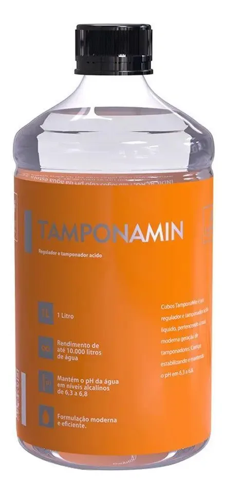 Tamponador Ácido Para Lagos Cubos Water Tamponamin - 1 Litro