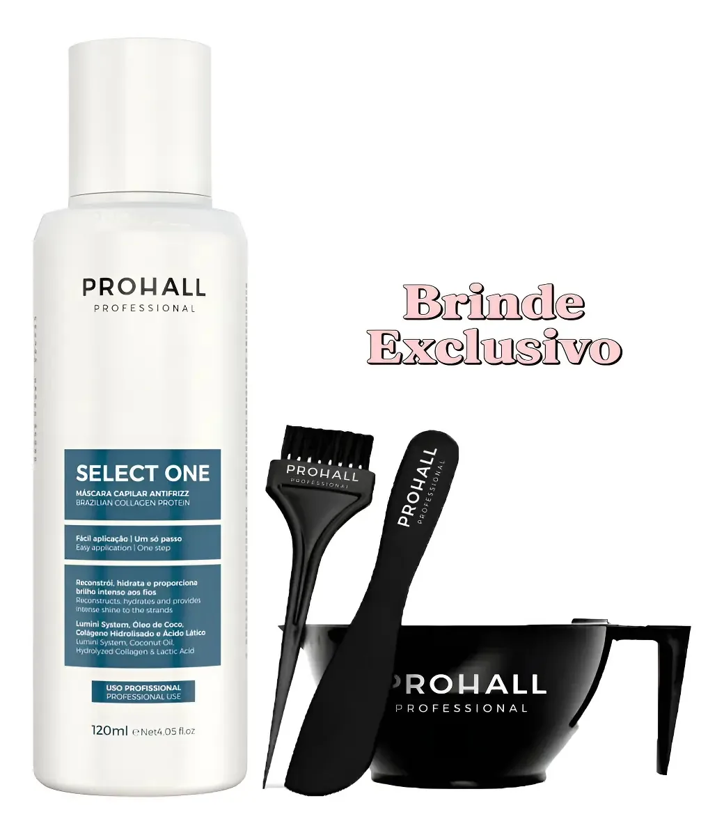 Orgânico Prohall Professional Select One alinhamento de 120mL 120g
