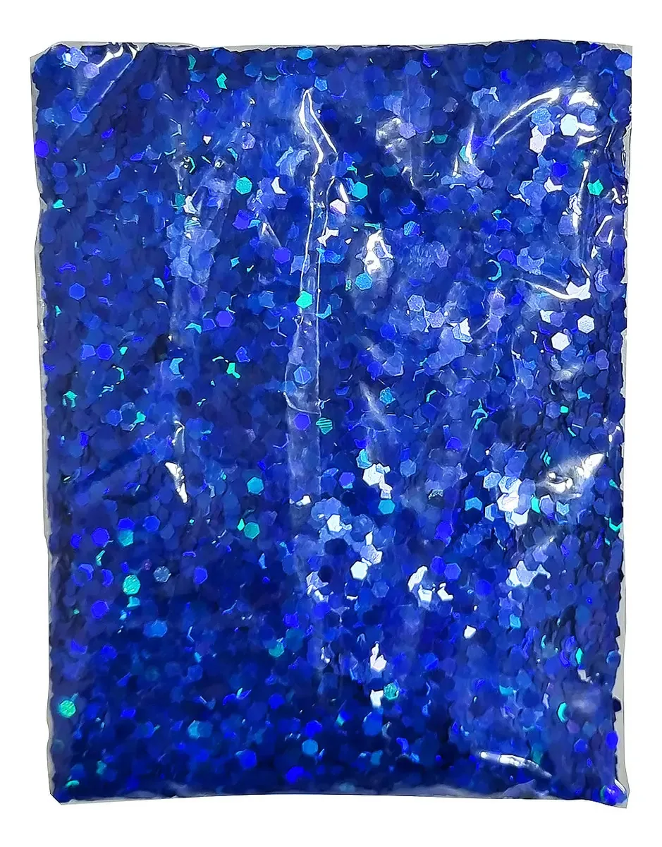 Confete Metálico Holográfico Azul Claro Seleto para Balões Bubble Cake