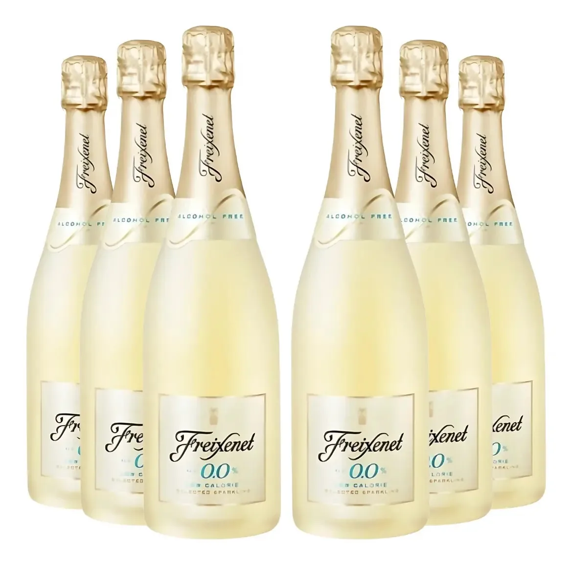 Kit 6 Espumantes Espanhol Freixenet Desalcoolizado 750ml