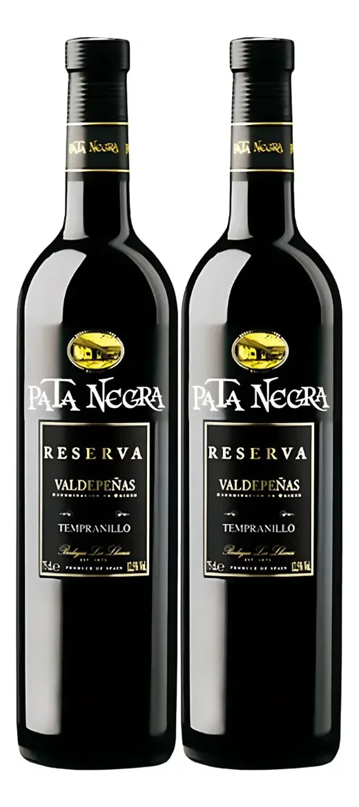 Kit 2 Vinhos Espanhol Pata Negra Reserva Tempranillo 750ml