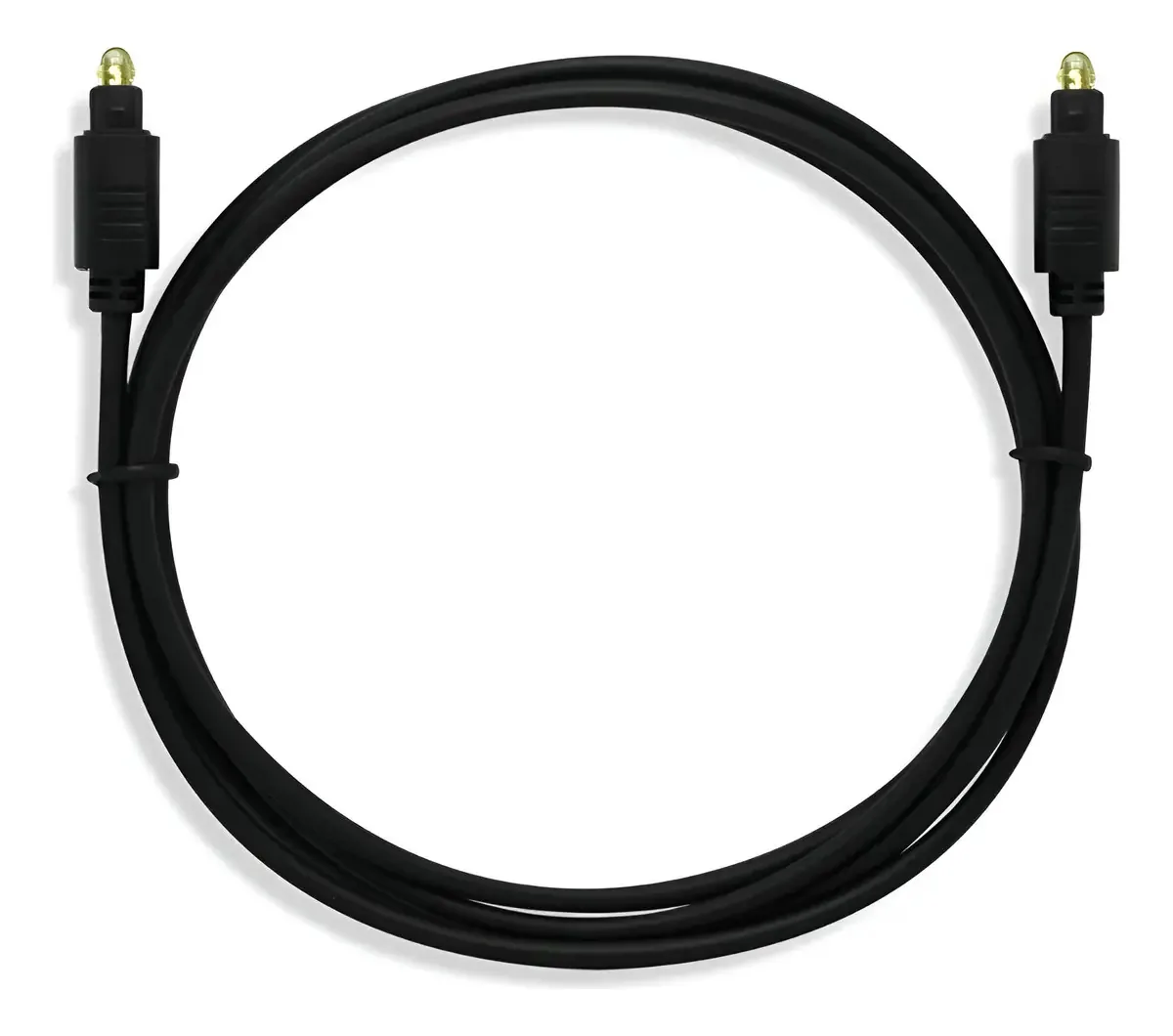 Cabo Óptico Toslink 2m Audio Prime Áudio Digital Preto
