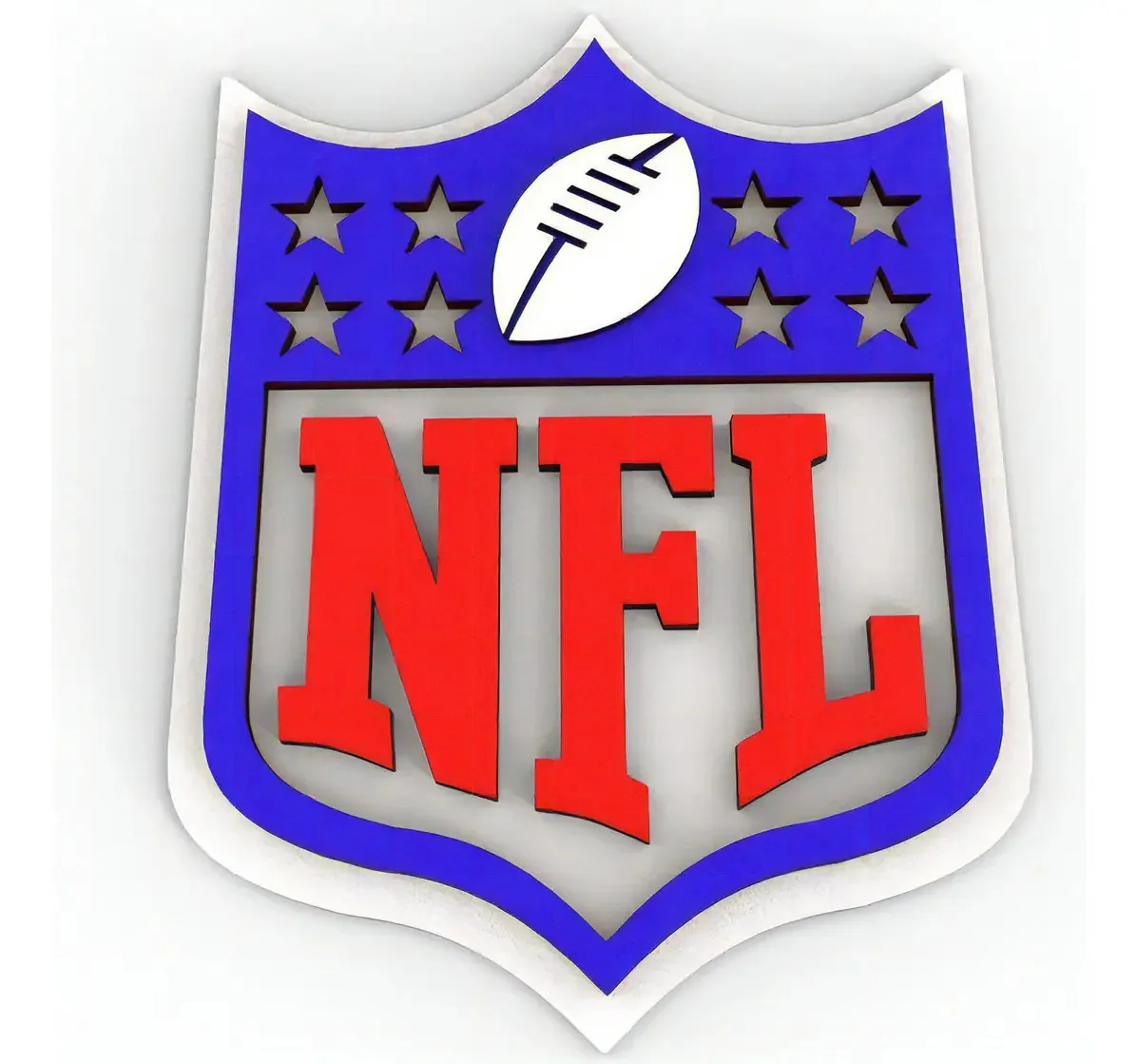 Placa Decorativa Nfl Futebol Americano 59cm