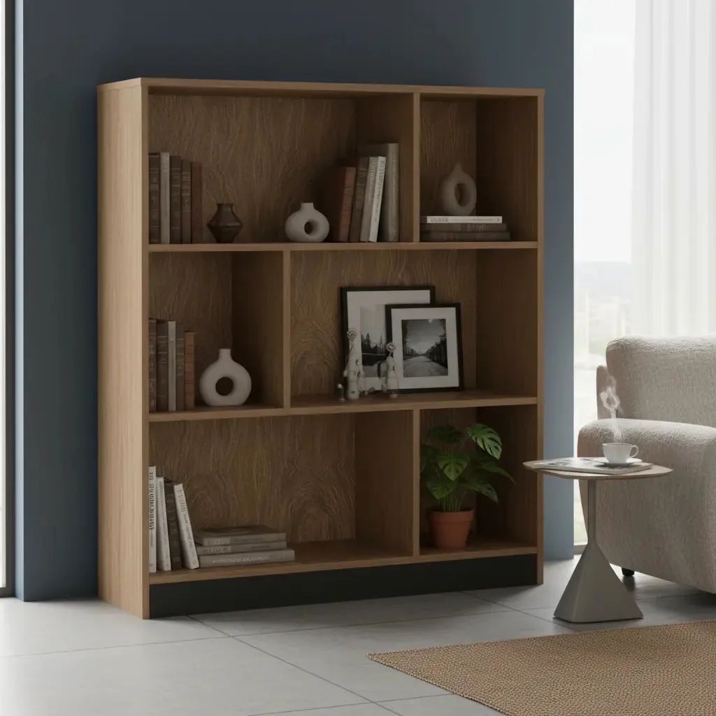Estante para Livros Nova Mobile B25 110x90x30cm MDF com 4 Prateleiras