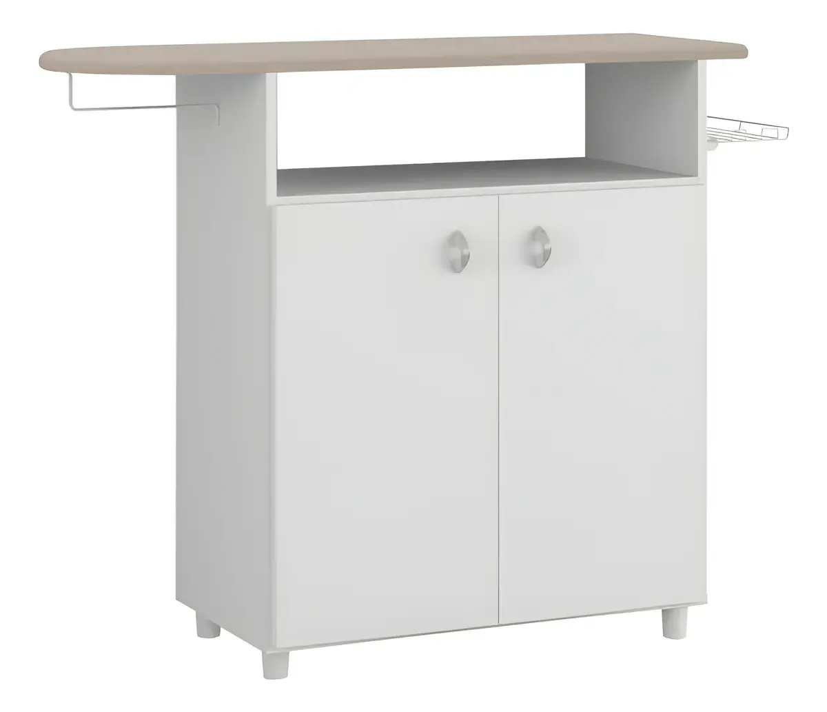 Tabua De Passar 2 Portas 111 Cm Mp50 Branco Dtall Sem Desenho