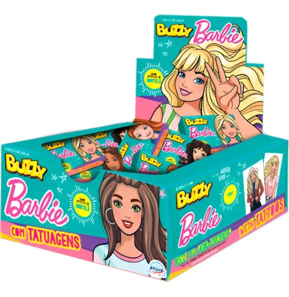 Chiclete Buzzy Barbie 100g