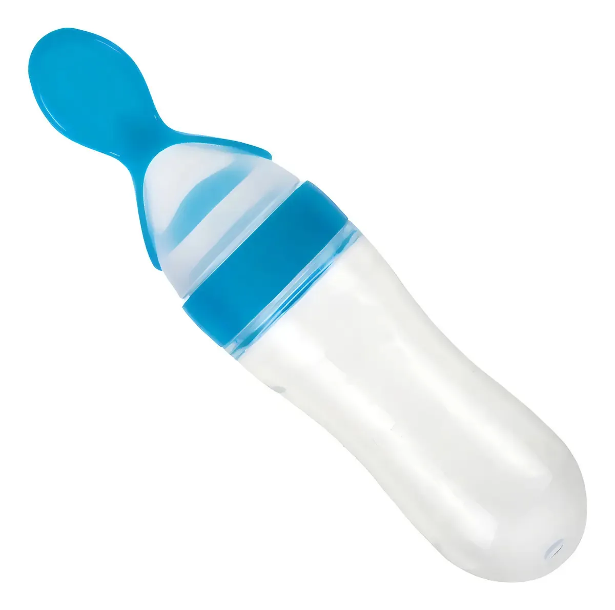 Colher Dosadora SHM Silicone BPA Free Azul 90mL Mamadeira Bebê