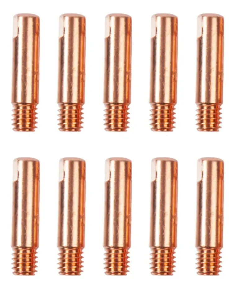 Bico Tubo De Contato M6x25 Tocha Solda Mig Kit 10un