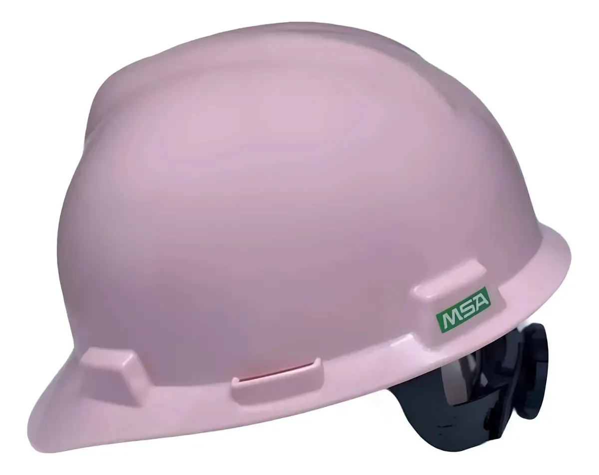 Capacete De Seguranca Rosa Com Suspensao E Catraca Epi Ca