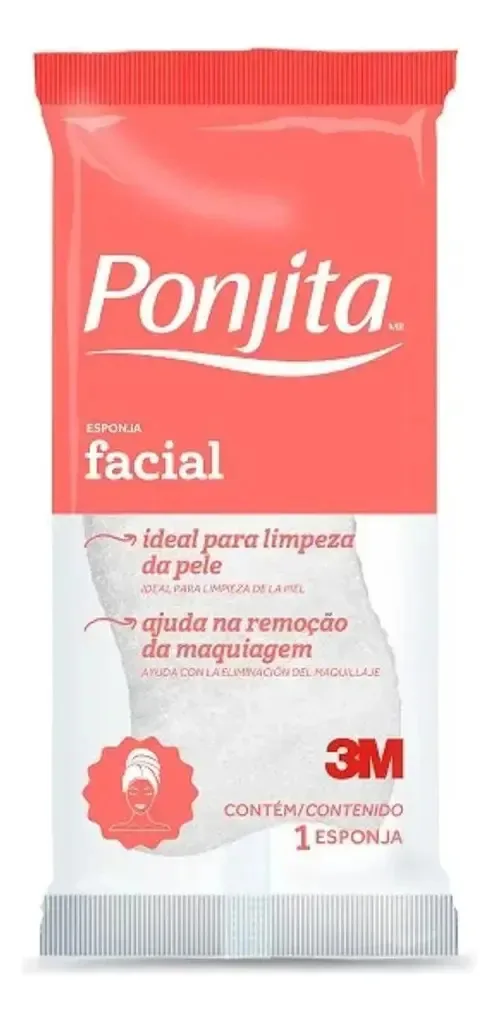 2x Esponja De Limpeza Facial Ponjita