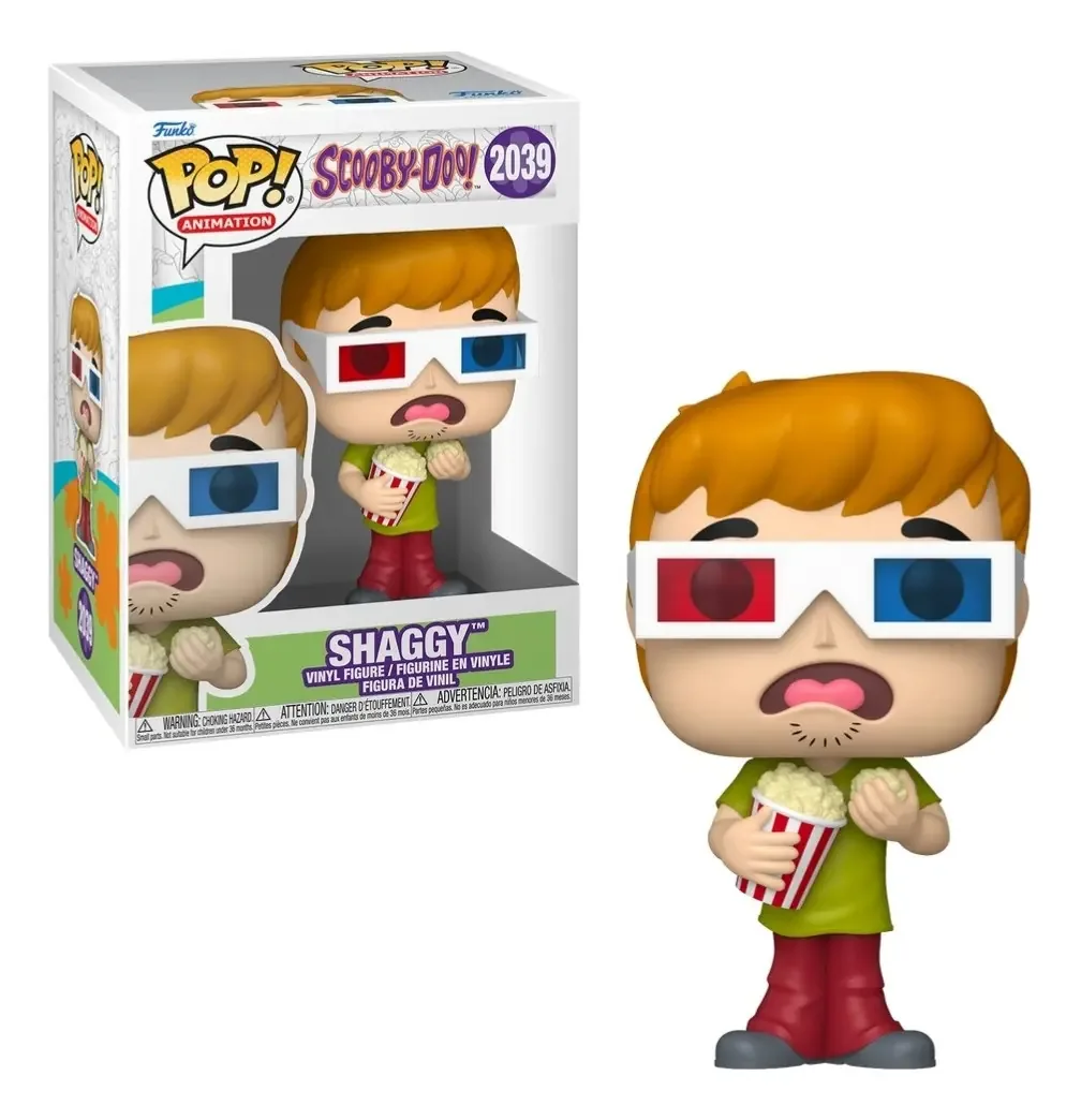Boneco Funko Pop! Scooby Doo - Salsicha Com Óculos 3d candide