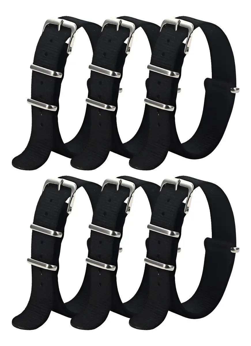Kit D Pulseiras Relógio 18 20 22 24mm Nylon Atacado Poolsy