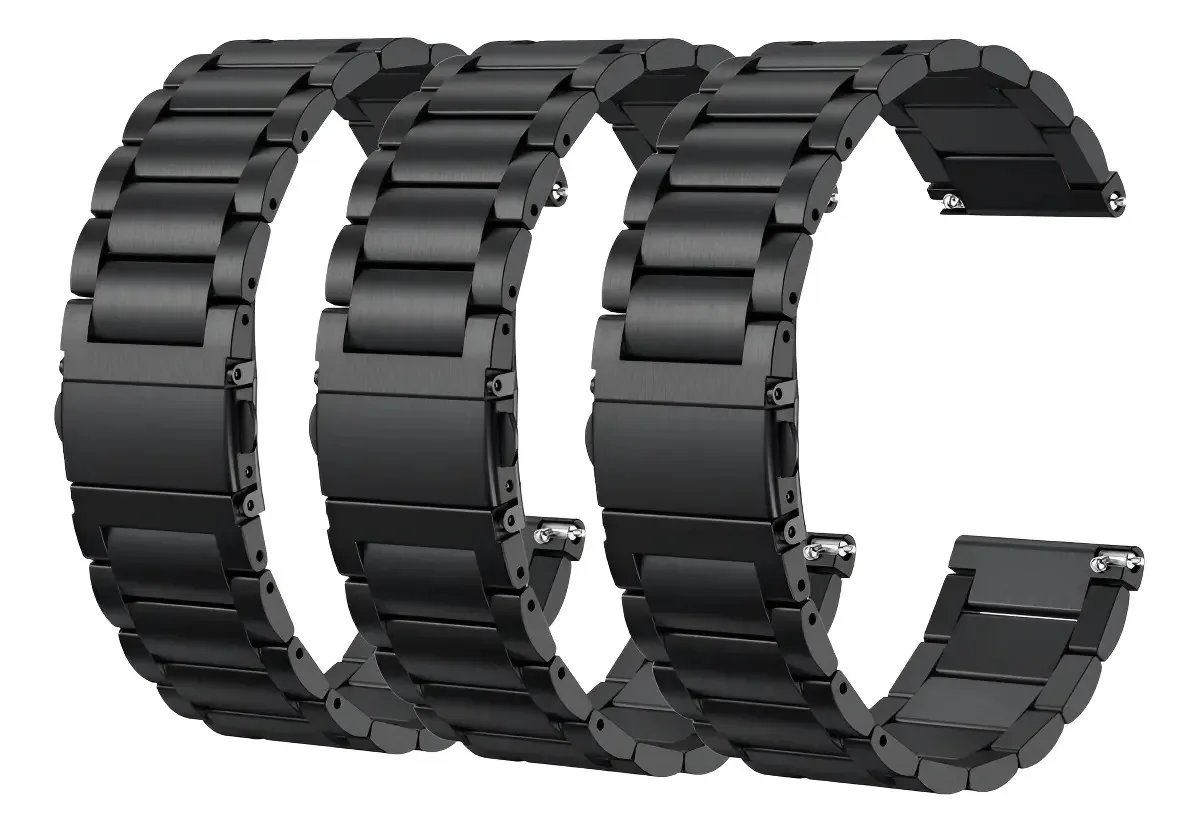 Kit H Pulseiras Relógio 18 20 22 24mm Aço Atacado poolsy