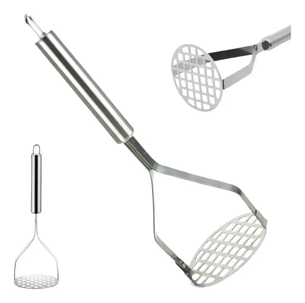 Amassador De Batatas Tudo & Casa Premium Inox 25cm 8cm - Pra