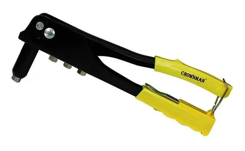 Alicate Rebitador 9.5 - Crownman - Fixa Rebites - Amarelo