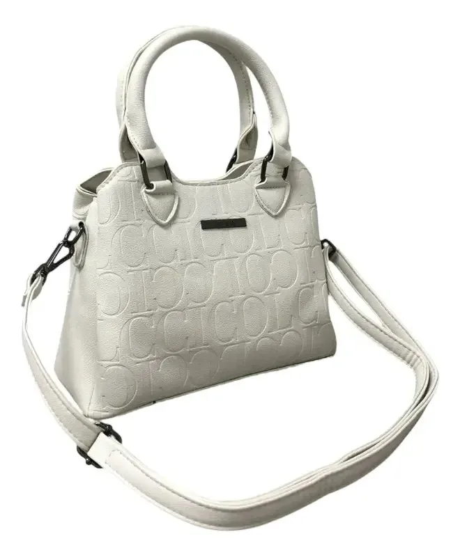 Bolsa Feminina Colcci Off White Tote M Gravação 0900112154 Acambamento Dos Ferragens Ouro