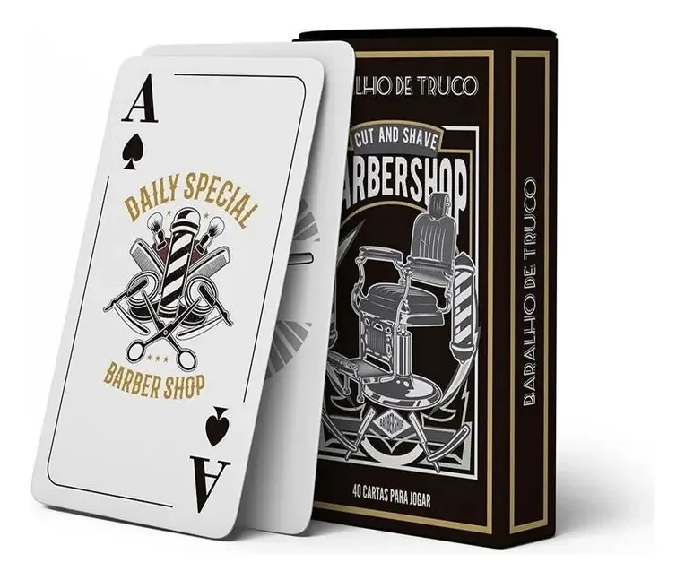 Baralho Temático Para Truco Barbeiro Barbearia Barbershop