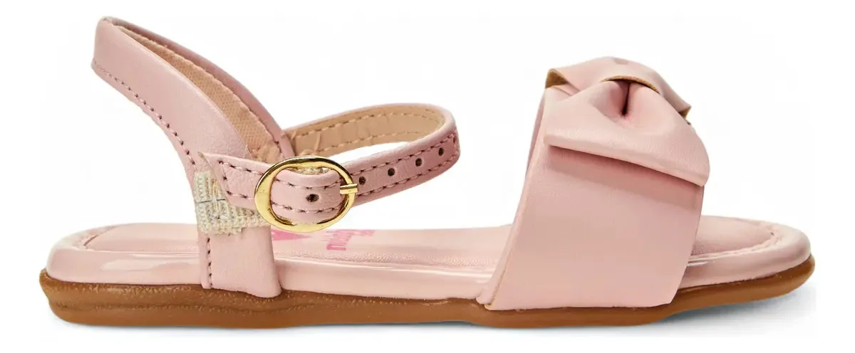 Sandália Molekinha Meninas Fivela Sintético