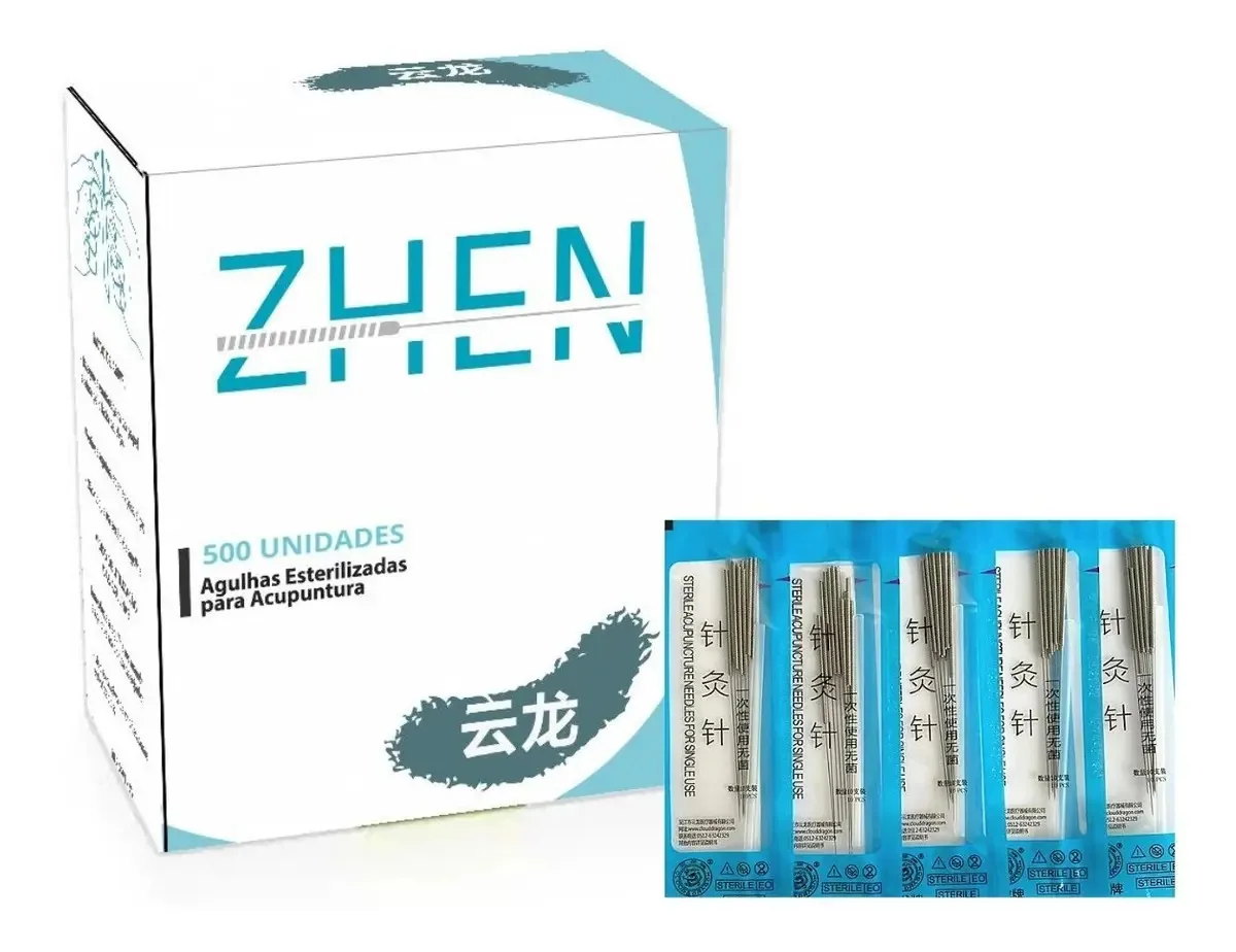 Agulha Para Acupuntura Bk Zhen 025x40 Com 500 Unidades