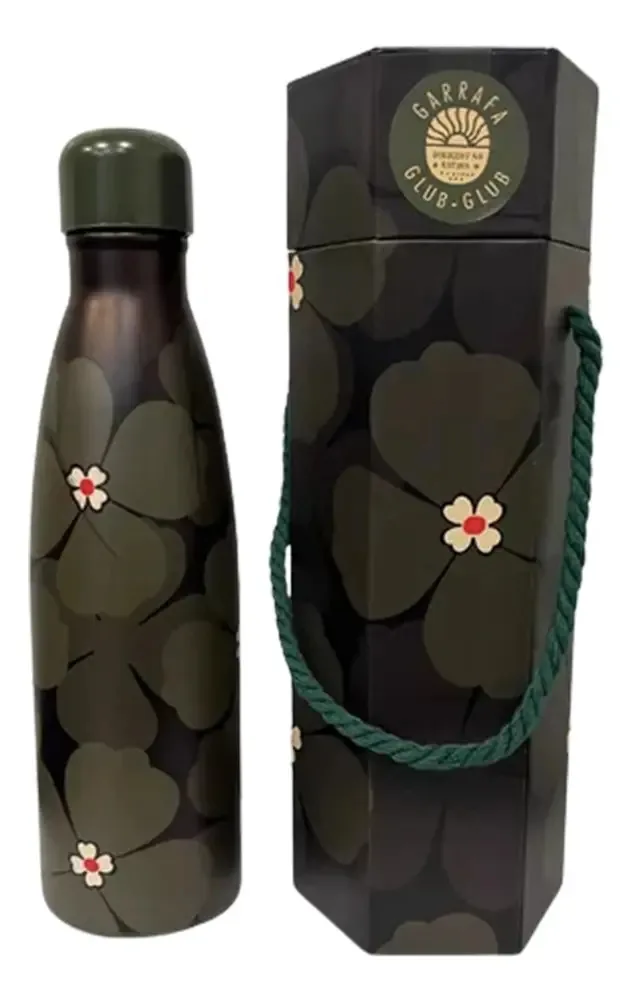 Garrafa 500ml Farm Glub Florbela Verde