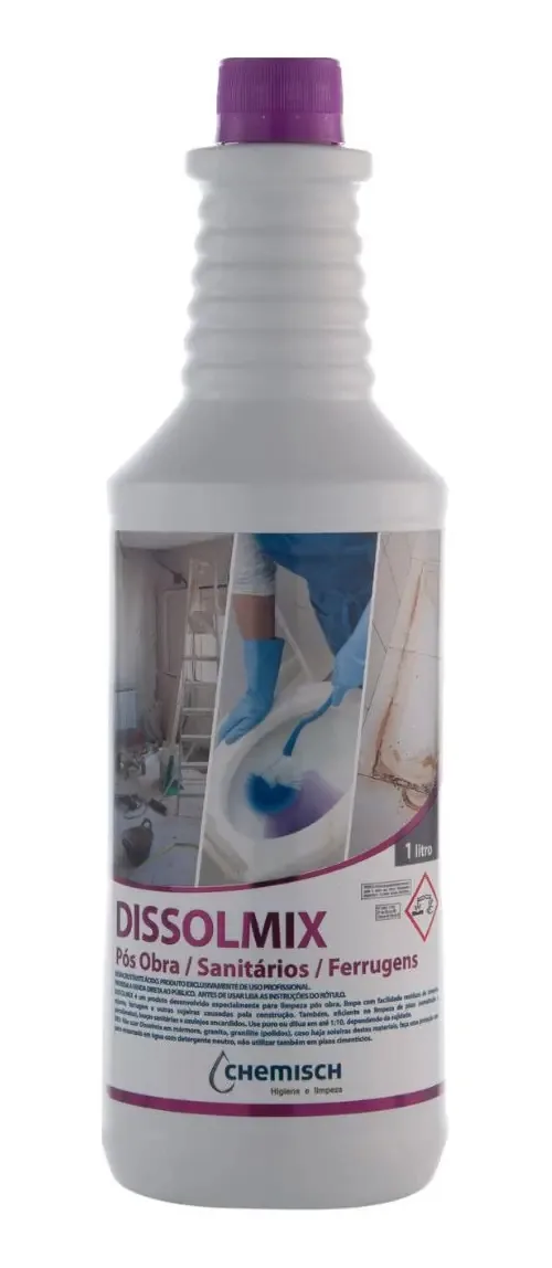 Limpador Dissolmix 1l Para Limpeza De Betoneiras