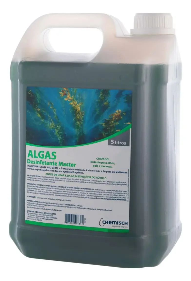 Desinfetante Master Algas 5l Perfumado Para Banheiros