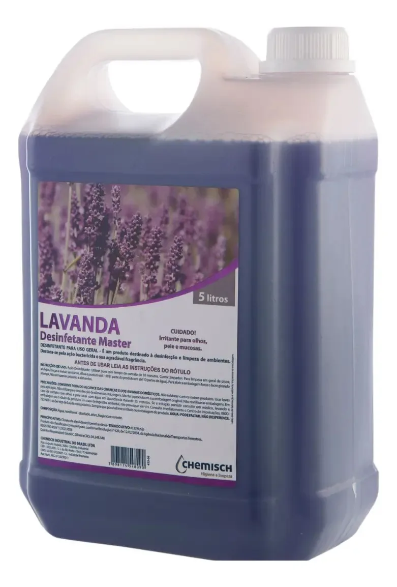 Desinfetante Master Lavanda 5l Para Banheiros E Louças