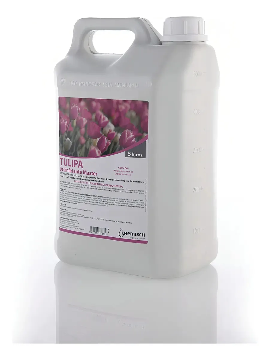 Desinfetante Tulipa 5l Para Pisos E Superfícies Delicados